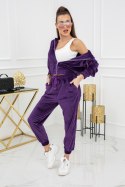 Komplet welurowy Kylie MC8917 Plum Vittoria Ventini