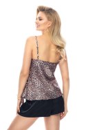 Komplet Yamila I Satin Leopard (Top + shorts) Irall