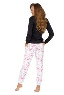 Piżama Flamingo Black Donna