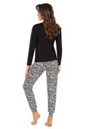 Piżama Zebra Long Black Donna