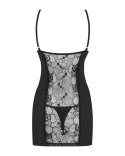 Koszulka Heartina Chemise Czarna + stringi GRATIS! Obsessive