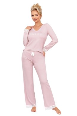 Piżama Simply Long Powder Pink Donna