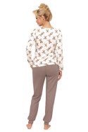 Piżama Reni Long Beige Donna