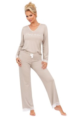 Piżama Simply Long Beige Donna