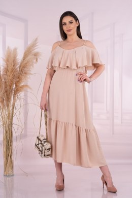 Sukienka Sunlov Beige Merribel