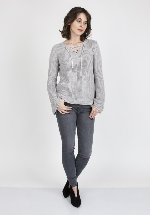 Sweter Kylie SWE 117 Szary MKMSwetry