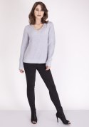 Sweter Victoria SWE 123 Jasny szary MKMSwetry